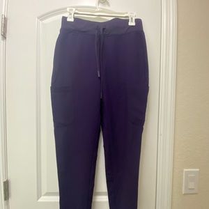 Mandala Grape Scrub Jogger Pants